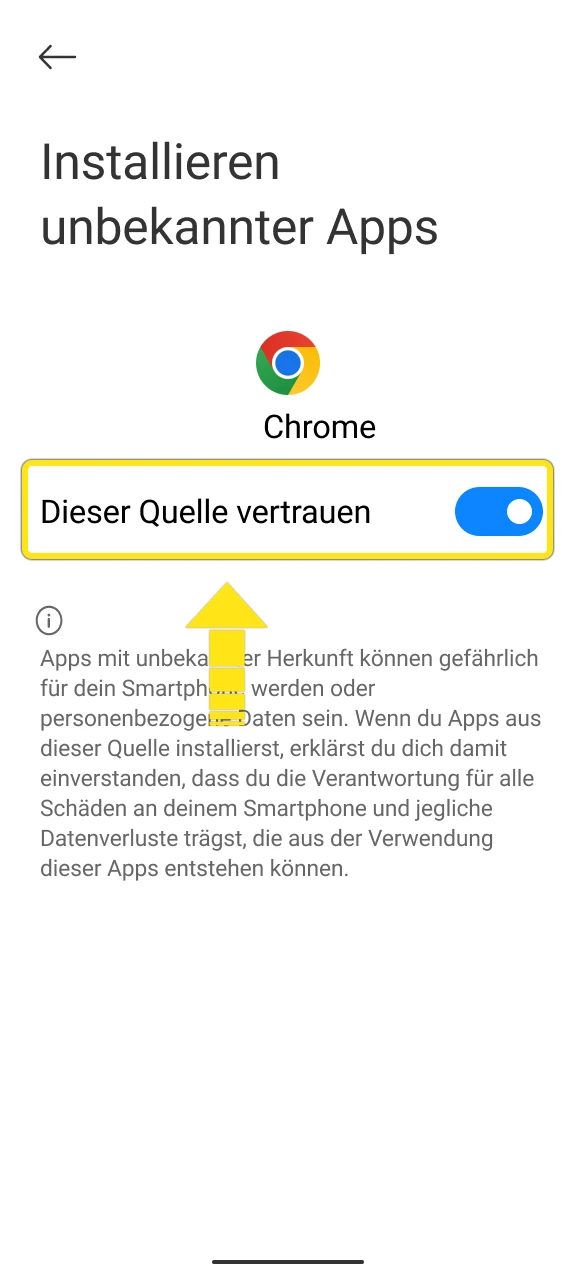 Konfigurieren Sie die Berechtigungen für die Android APK von Bet365.