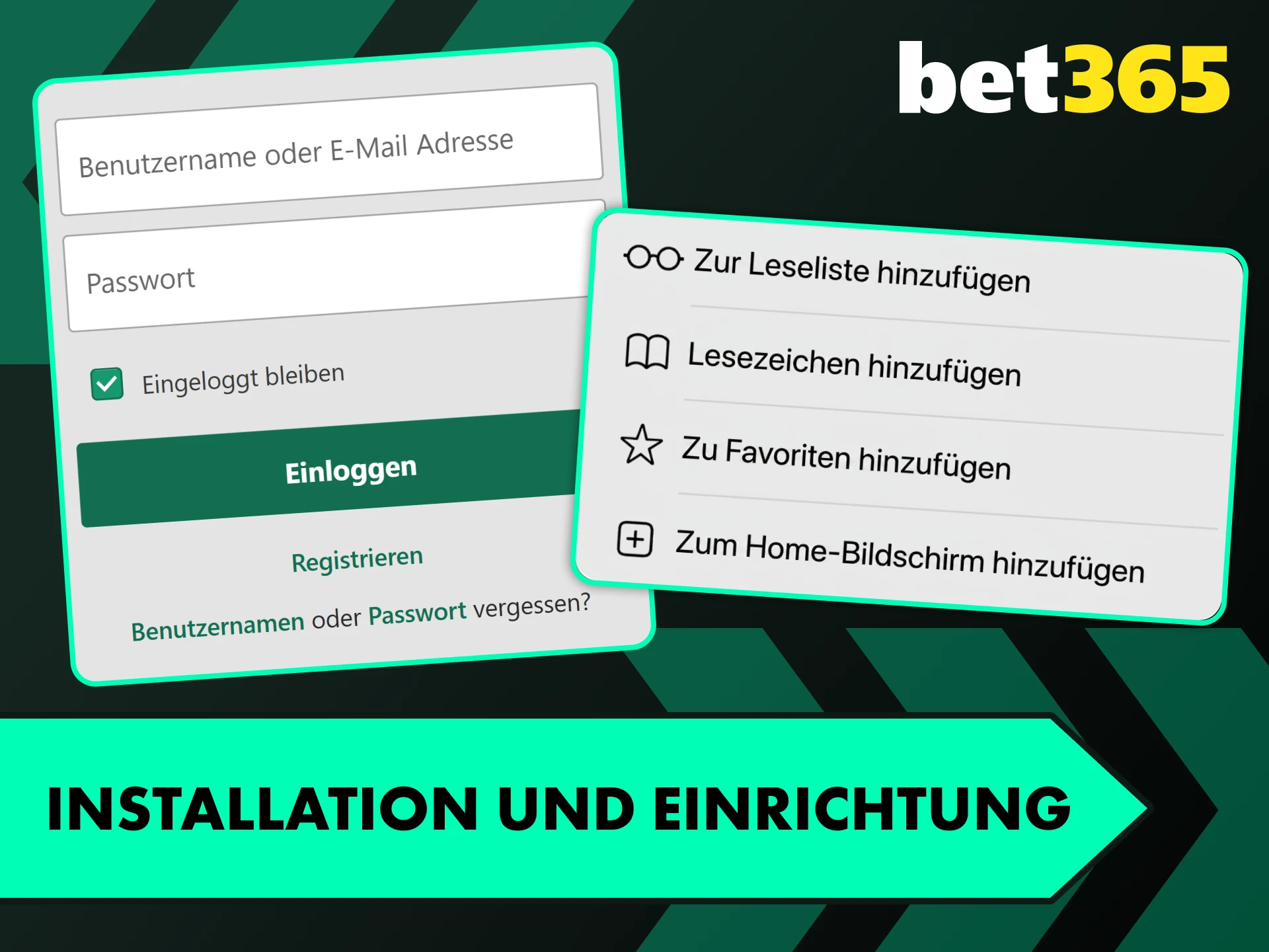 Folge der einfachen Schritt-für-Schritt-Anleitung und richte deine Bet365 App ein.