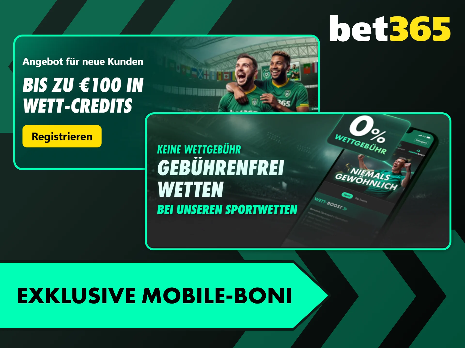 Sichere dir exklusive Mobile-Boni in der Bet365 App und starte deine Wetten.