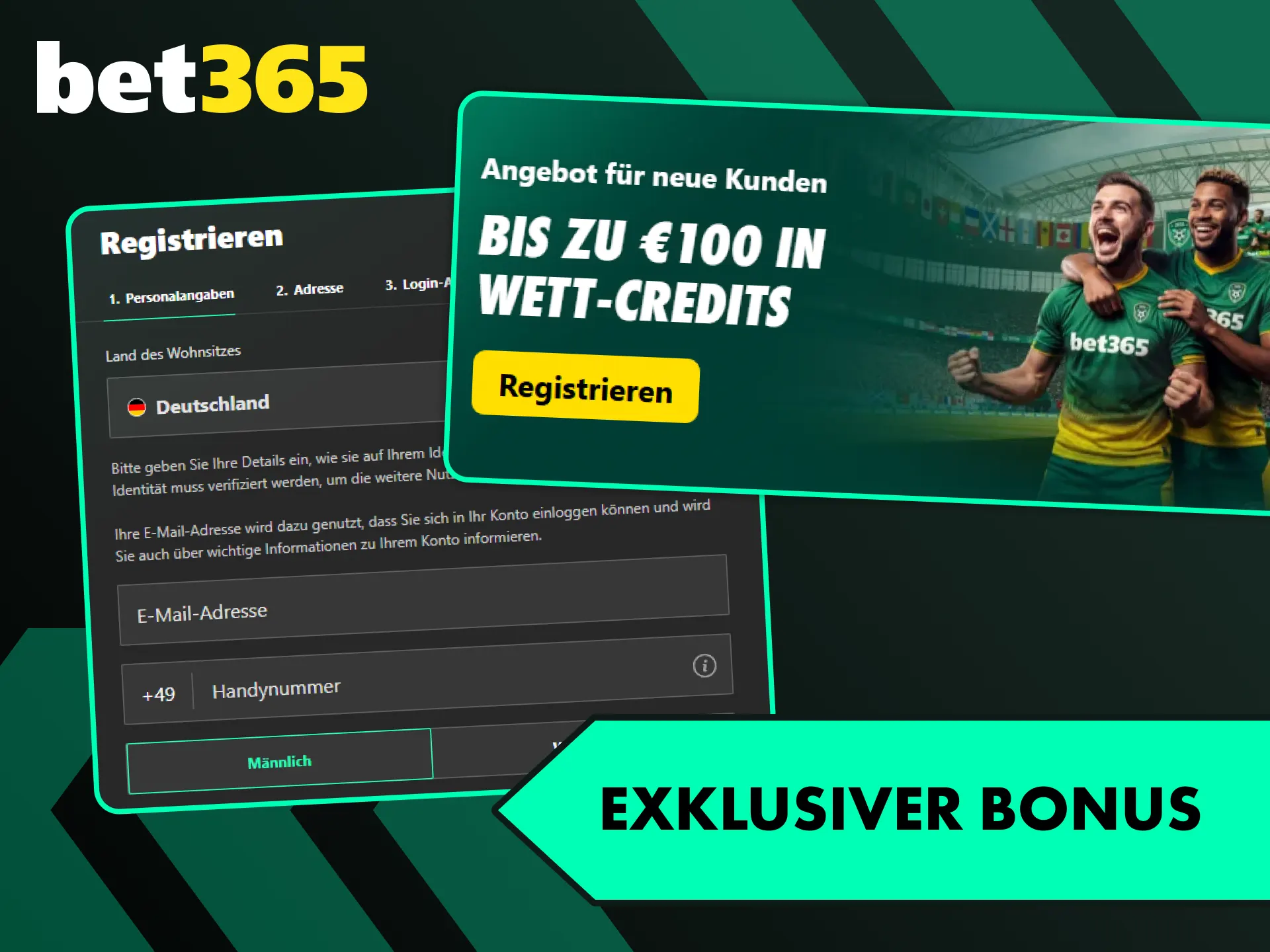 Sichere dir den exklusiven Bet365 Bonus für tolle Sportwetten.