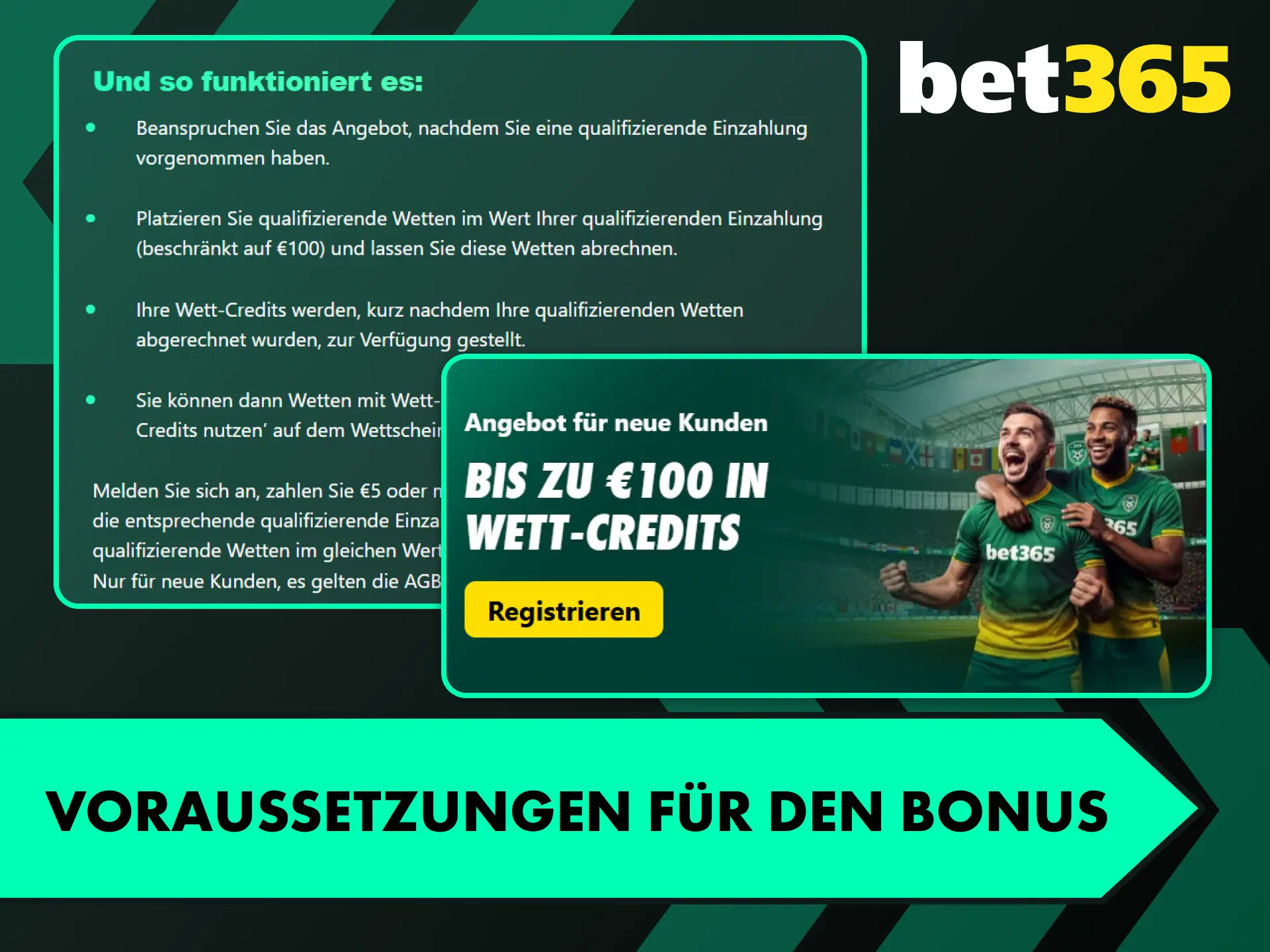 Sichern Sie sich den attraktiven Bet365-Willkommensbonus für Ihre nächsten Live-Casino-Spiele.