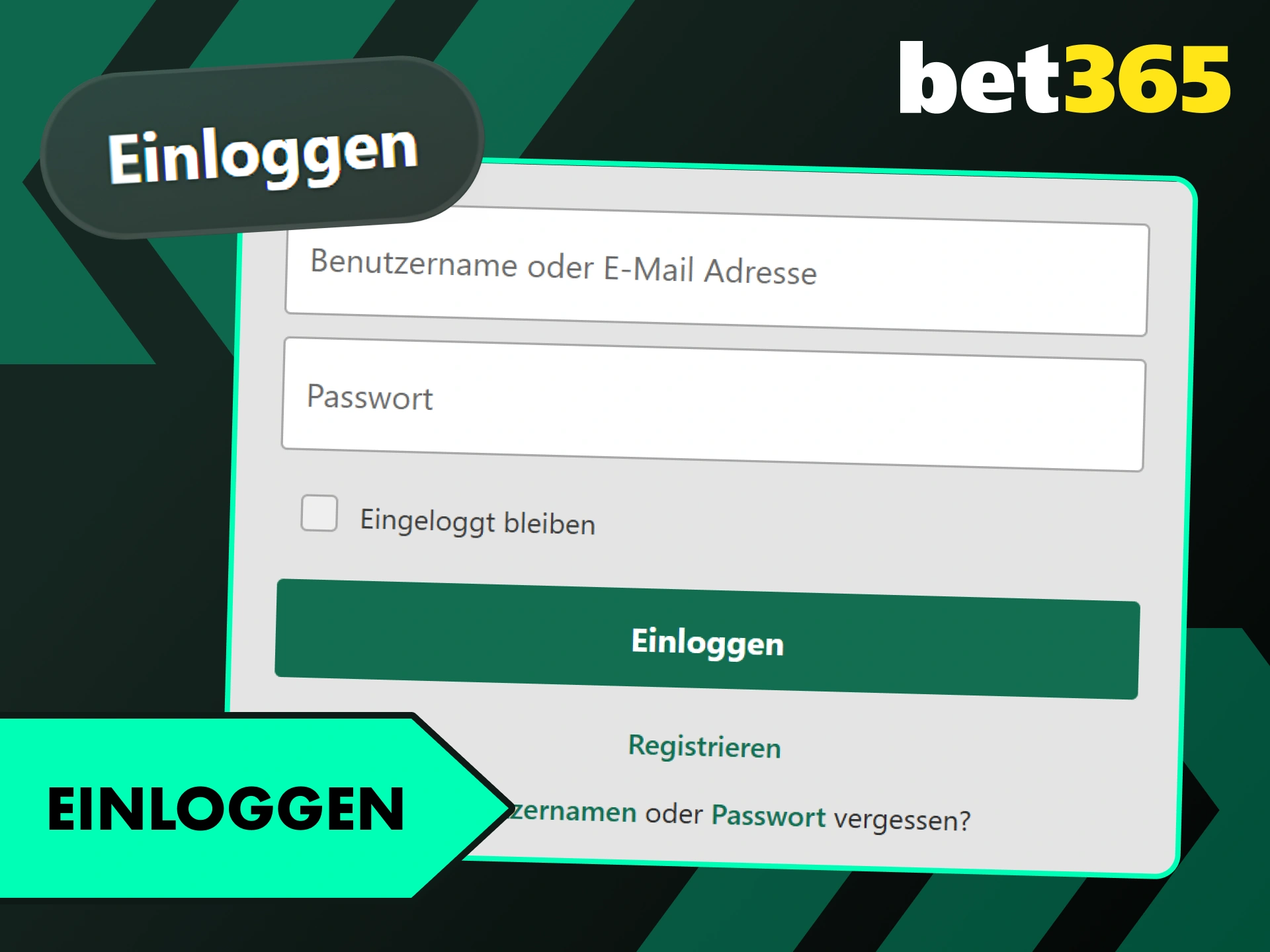 Führe deinen Bet365 Login durch und platziere sofort deine Sportwetten.
