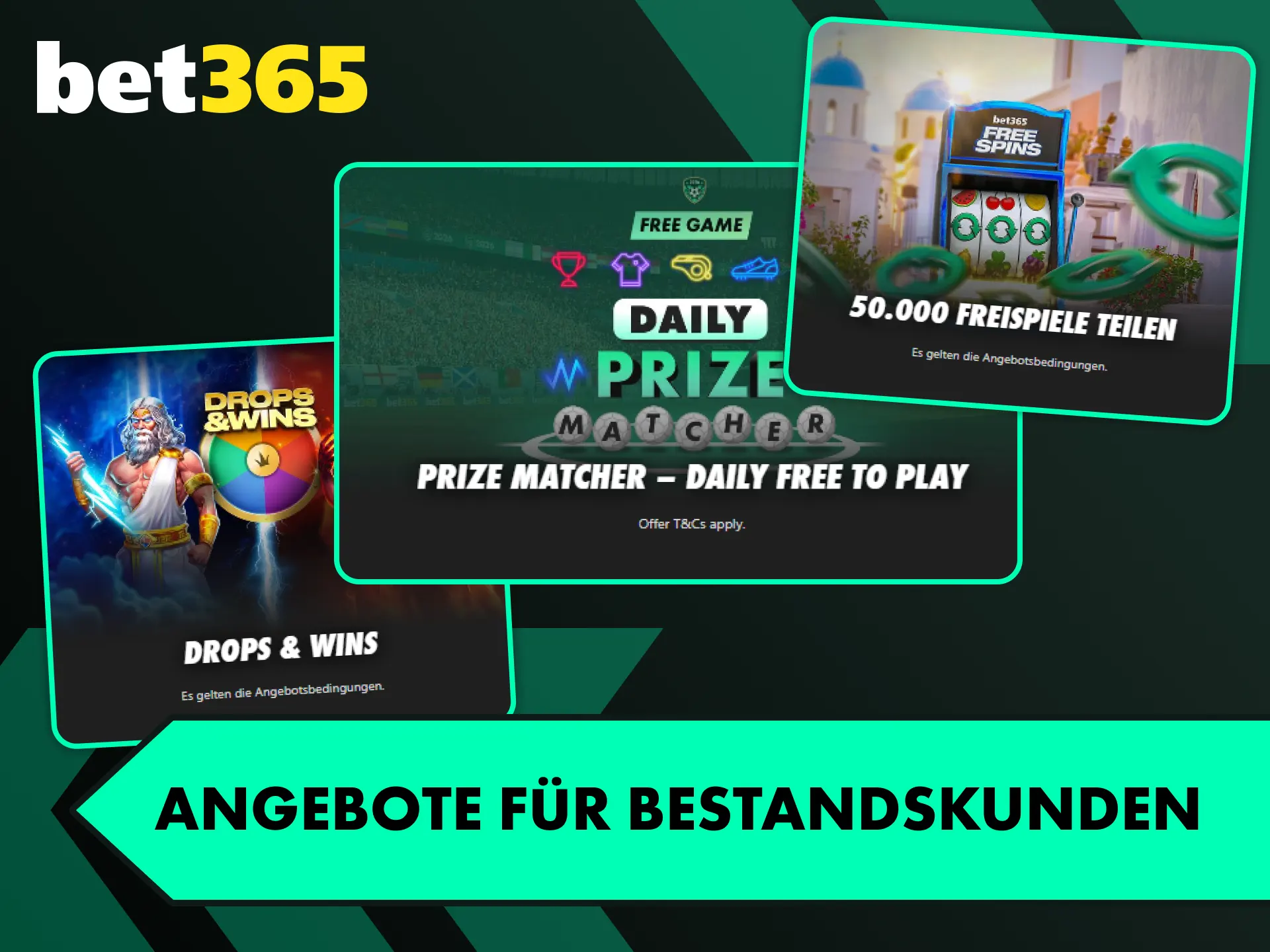 Profitieren Sie im Bet365-Casino von regelmäßigen Slot-Aktionen für Bestandskunden.